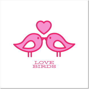 Valentine's Day Love Birds Lovebirds Posters and Art